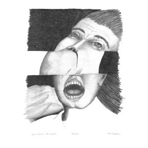 Two Faces of Night Print